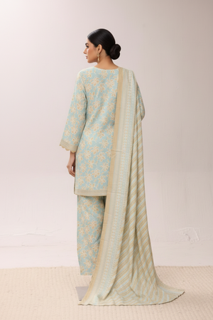 Bin Saeed Originals  - Exclusive Khaddar Outfit with  Shawl - Ready to Wear SD537