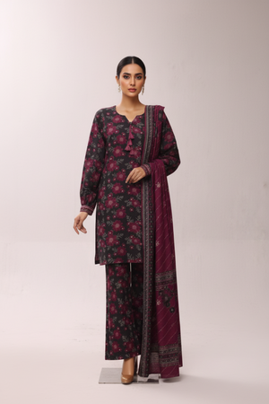 Bin Saeed Originals  - Exclusive Khaddar Outfit with  Shawl - Ready to Wear SD532