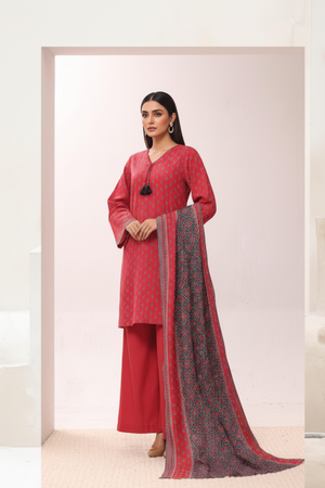 Bin Saeed Originals  - Exclusive Khaddar Outfit with  Shawl - Ready to Wear SD543