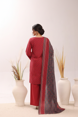 Bin Saeed Originals  - Exclusive Khaddar Outfit with  Shawl - Ready to Wear SD543