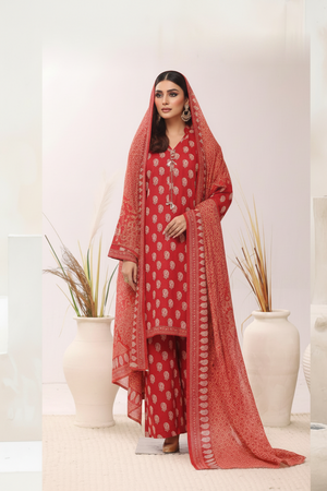 Bin Saeed Originals  - Exclusive Khaddar Outfit with  Shawl - Ready to Wear SD546
