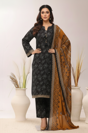 Bin Saeed Originals  - Exclusive Khaddar Outfit with  Shawl - Ready to Wear SD542