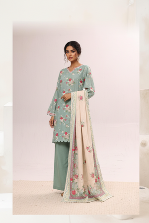 Bin Saeed Originals  - Exclusive Khaddar Outfit with  Shawl - Ready to Wear SD540