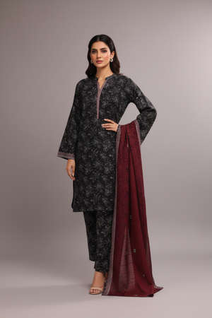 Bin Saeed Originals  - Exclusive Khaddar Outfit with  Shawl - Ready to Wear SD530
