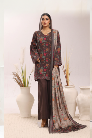 Bin Saeed Originals - Exclusive Khaddar Outfit with  Shawl - Ready to Wear SD545