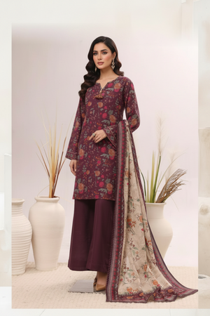 Bin Saeed Originals - Exclusive Khaddar Outfit with  Shawl - Ready to Wear SD550