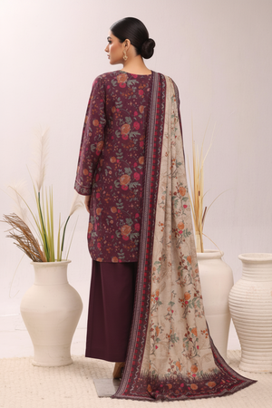 Bin Saeed Originals - Exclusive Khaddar Outfit with  Shawl - Ready to Wear SD550