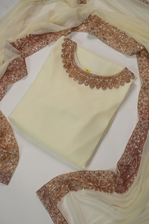Chiffon Budget Wear Suit with Chiffon Dupatta - Ready to Wear HEJ-V5-D7