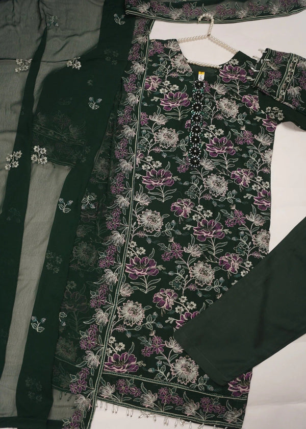 Husan e Jahan - Chiffon Outfit with Chiffon Dupatta - Ready to Wear - MC264