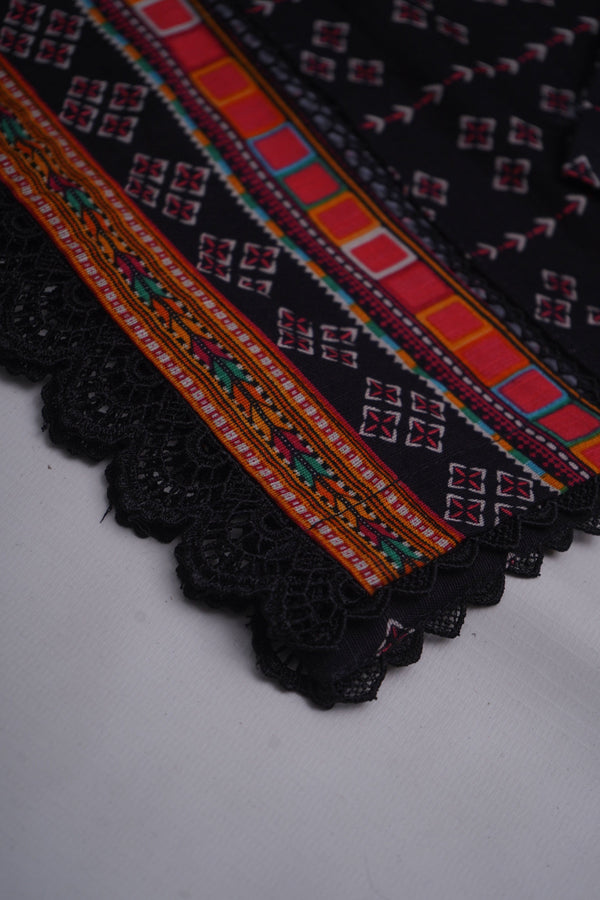 Sajh Dajh Bin Saeed Originals - Khaddar Printed Suit with Shawl - Warm Fabric - Winter Collection
