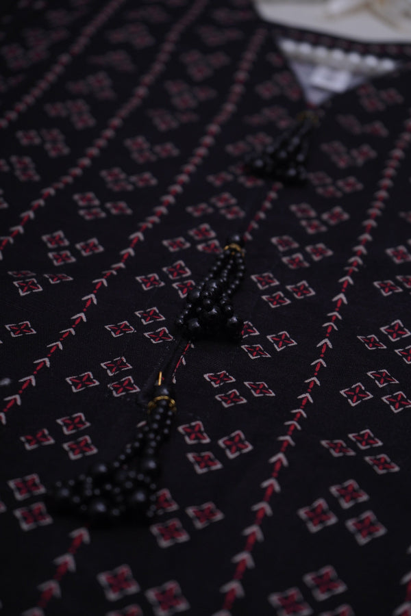Sajh Dajh Bin Saeed Originals - Khaddar Printed Suit with Shawl - Warm Fabric - Winter Collection