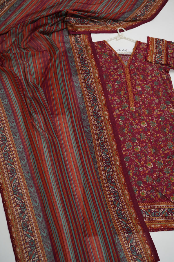 Sajh Dajh Bin Saeed Originals - Printed Lawn Outfit