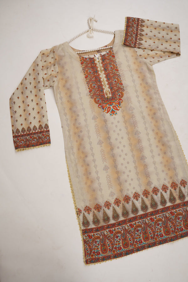 Sajh Dajh Budget Wear Kurti - Digital Printed Lawn Shirt