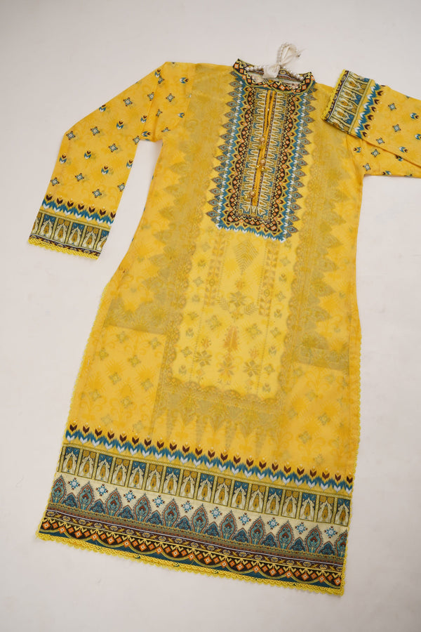 Sajh Dajh Budget Wear Kurti - Digital Printed Lawn Shirt