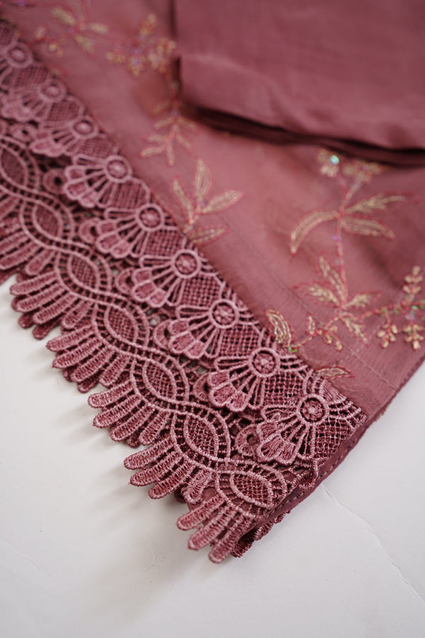 Sajh Dajh Husan e Jahan - Luxury Chiffon Suit with Chiffon Dupatta - Ready to Wear