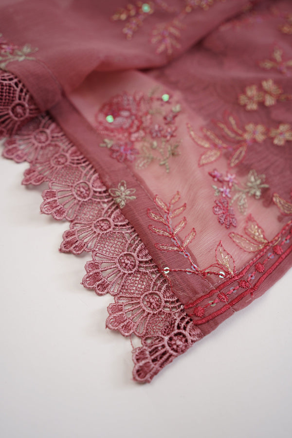 Sajh Dajh Husan e Jahan - Luxury Chiffon Suit with Chiffon Dupatta - Ready to Wear