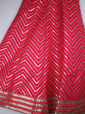 Sajh Dajh Lenghy Pink / Small Sitara Zarri Lengha