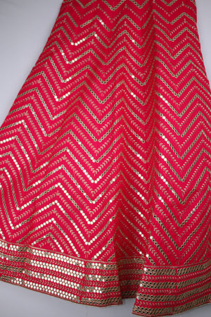 Sajh Dajh Lenghy Pink / Small Sitara Zarri Lengha