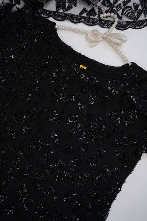 Sajh Dajh Luxury Formals - Kat Dana Heavily Embroidered Net (Long Shirts) - Ready to Wear - V1 - D1