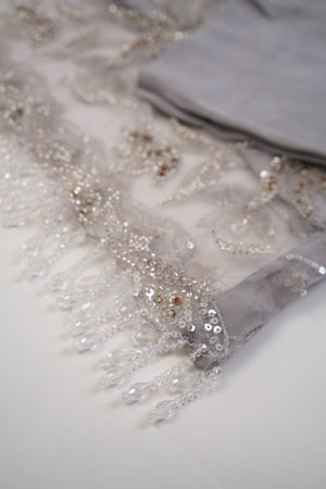 Sajh Dajh Luxury Formals - Kat Dana Heavily Embroidered Net (Long Shirts) - Ready to Wear - V1 - D2