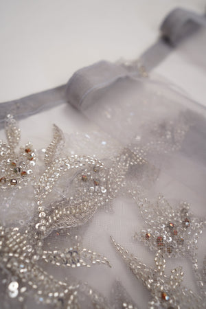 Sajh Dajh Luxury Formals - Kat Dana Heavily Embroidered Net (Long Shirts) - Ready to Wear - V1 - D2