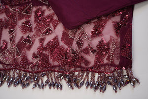 Sajh Dajh Luxury Formals - Kat Dana Heavily Embroidered Net (Long Shirts) - Ready to Wear - V1 - D3