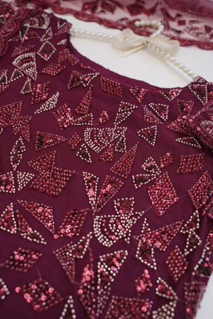Sajh Dajh Luxury Formals - Kat Dana Heavily Embroidered Net (Long Shirts) - Ready to Wear - V1 - D3