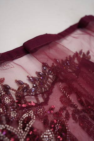 Sajh Dajh Luxury Formals - Kat Dana Heavily Embroidered Net (Long Shirts) - Ready to Wear - V1 - D4