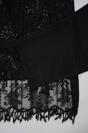 Sajh Dajh Luxury Formals - Kat Dana Heavily Embroidered Net (Long Shirts) - Ready to Wear - V1 - D6