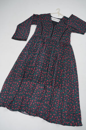 Sajh Dajh Lyra -  Printed Chiffon Maxi - Ready to Wear