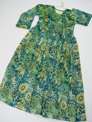 Sajh Dajh Lyra -  Printed Chiffon Maxi - Ready to Wear