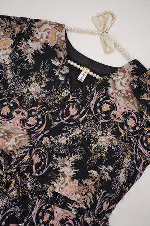 Sajh Dajh Lyra -  Printed Chiffon Maxi - Ready to Wear