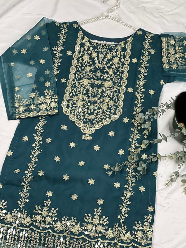 Sajh Dajh NAQSH KURTI Zinc  - Eid 2023