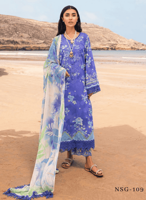 Sajh Dajh Nureh - The Luxury Lawn - Summer Collection -D5