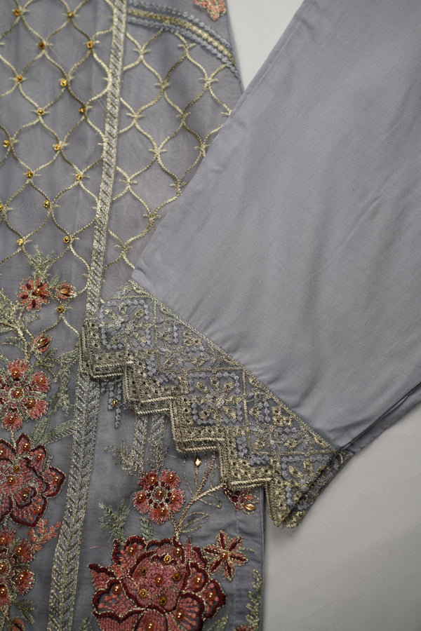 Sajh Dajh Parishy 24  - Organza Embroidered and Handwork Suit - Ready to Wear