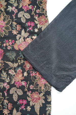 Sajh Dajh Pre Order - Husan e Jahan - Luxury Chiffon Suit with Chiffon Dupatta - Ready to Wear