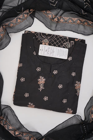 Sajh Dajh Premium Budget Wear - D3 Embroidered Lawn Outfit with Lawn Dupatta - Ready to Wear