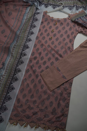 Sajh Dajh Rozi - Embroidered Lawn Outfit with Lawn Dupatta - Summer Collection