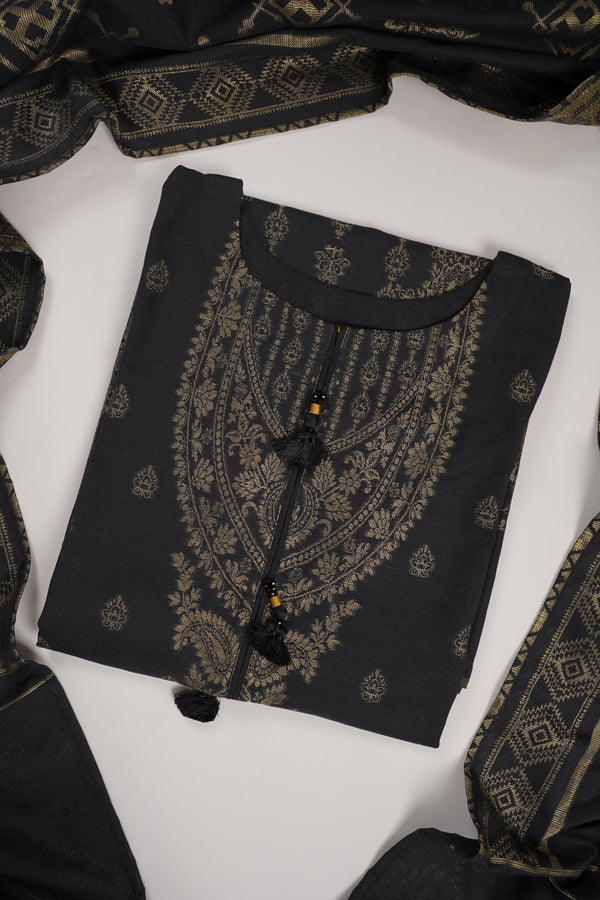 Sajh Dajh Rozi - Exclusive Broshay Khaddar Outfit with Shawl - Ready to Wear - Warm Fabric