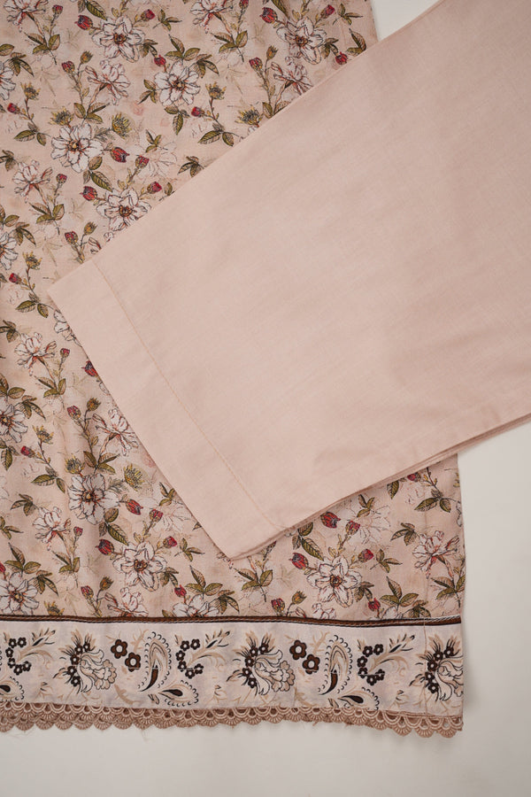 Sajh Dajh Rozi - Linen Printed Suit with Linen Dupatta  - Winter Collection