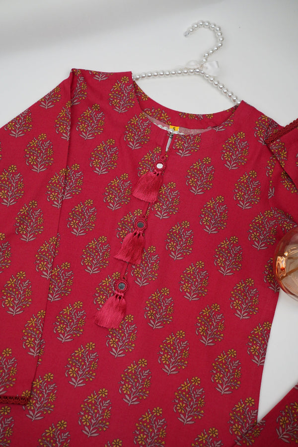 Sajh Dajh Rozi - Premium Dhanak Co Ords - Ready to Wear - Winter Collection - Warm Fabric