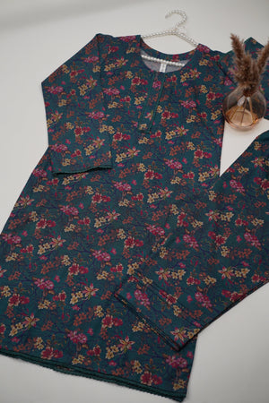 Sajh Dajh Rozi - Premium Dhanak Co Ords - Ready to Wear - Winter Collection - Warm Fabric