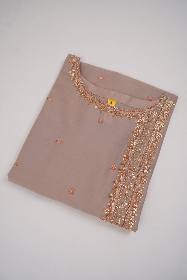 Sajh Dajh Rozi - Premium Embroidered Cotton Lawn Shirt with Plazzo - Ready to Wear