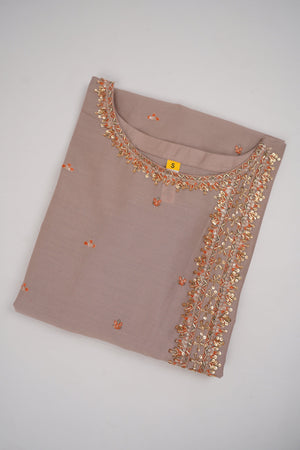 Sajh Dajh Rozi - Premium Embroidered Cotton Lawn Shirt with Plazzo - Ready to Wear