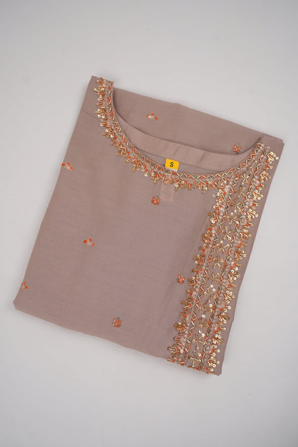 Sajh Dajh Rozi - Premium Embroidered Cotton Lawn Shirt with Plazzo - Ready to Wear