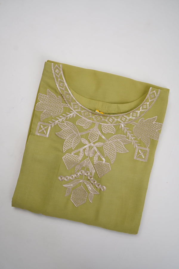 Sajh Dajh Rozi - Premium Embroidered Cotton Lawn Shirt with Trouser- Ready to Wear