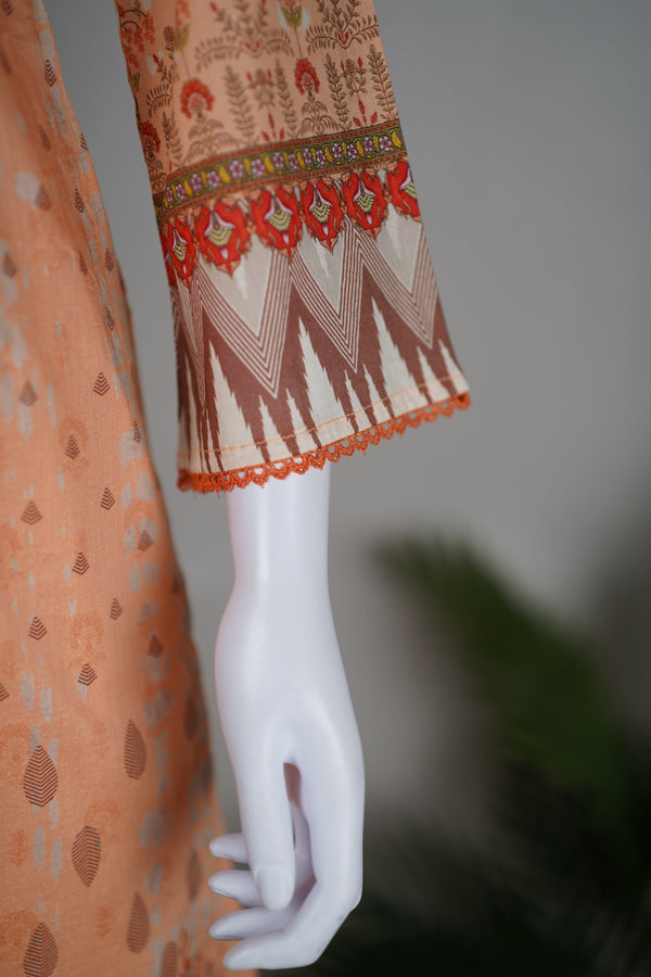 Sajh Dajh Rozi - Ready to Wear - Luxury Embroidered Lawn with Organza Dupatta - D5