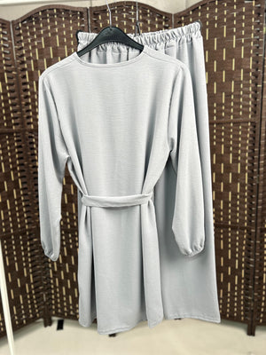 Sajh Dajh Small/Medium/Large/XL / Sky Blue Rossie - Western Co Ord Sets - Ready to Wear - Winter Collection