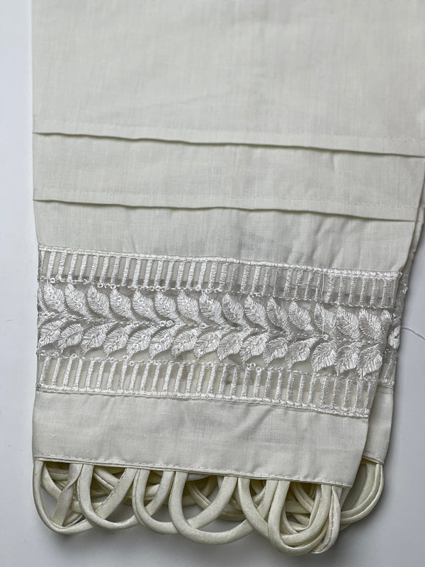 Sajh Dajh standard small/medium Patch work Trouser - Off white