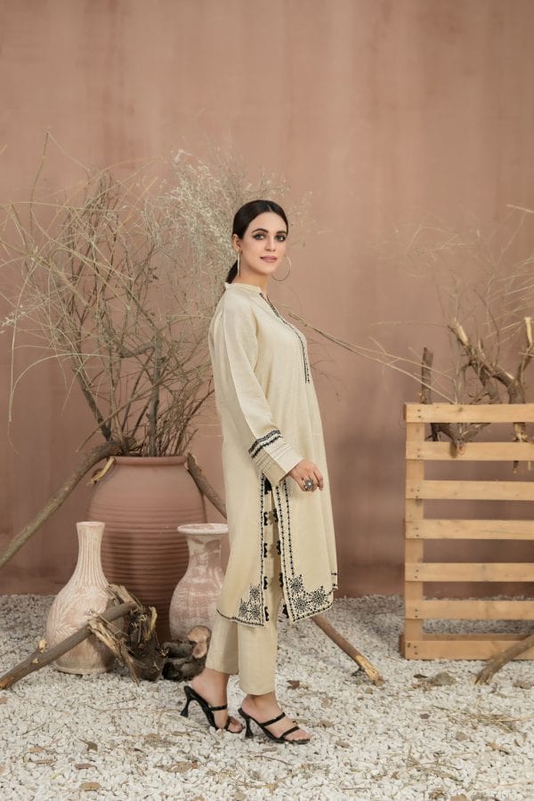 Sajh Dajh Tawakkal Originals - Ready to Wear - Slub Linen Fabric